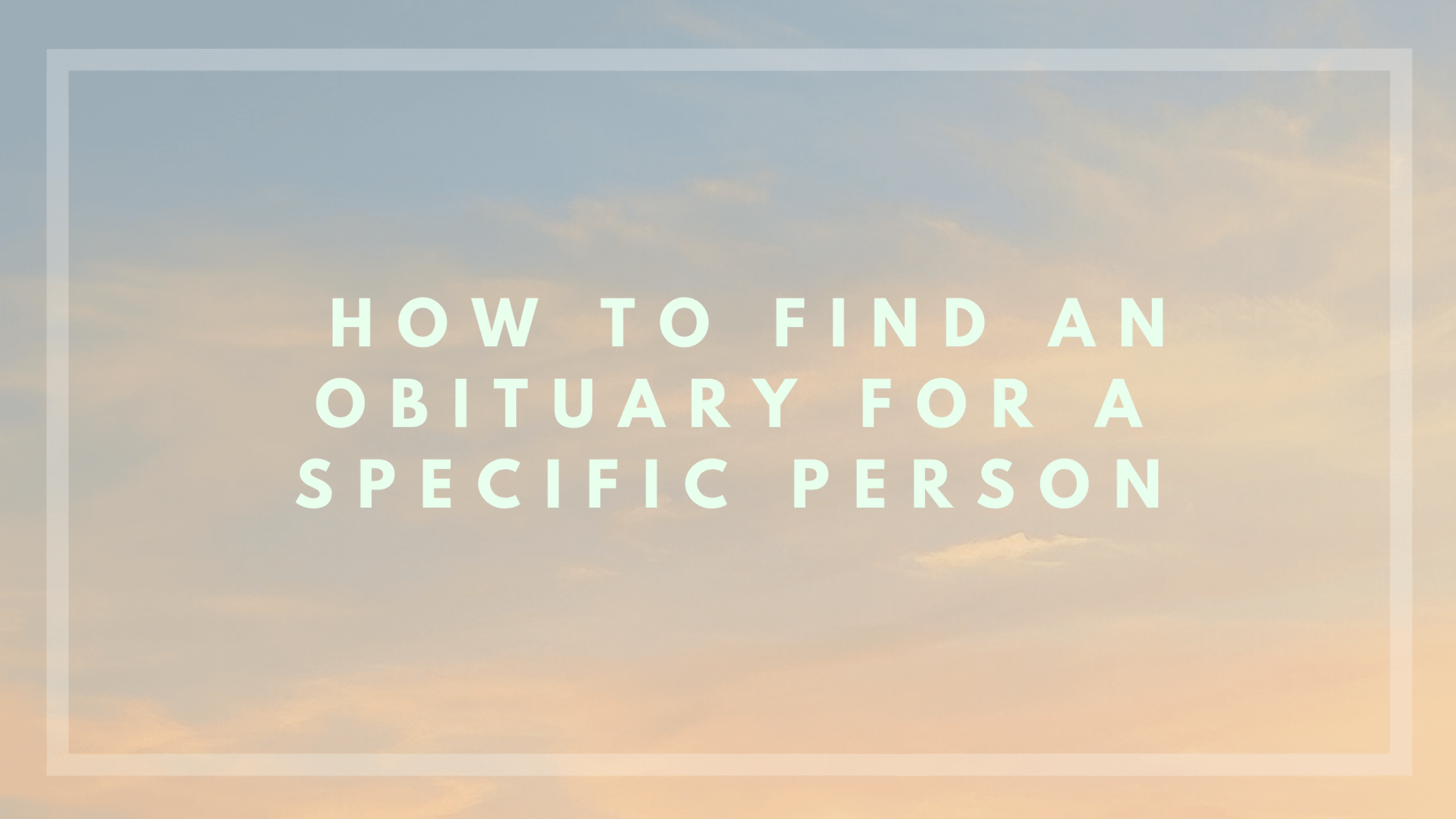 Find and Obituary