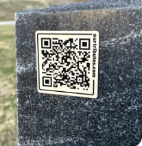 Celebration of Life Tombstone QR Code